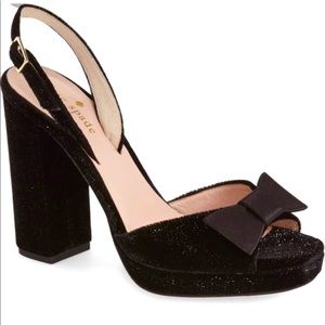 Kate Spade ♠️ Velvet Heels Size 9